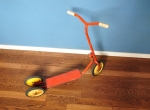 60s classic germany scooter 3 wheels kids red.JPG